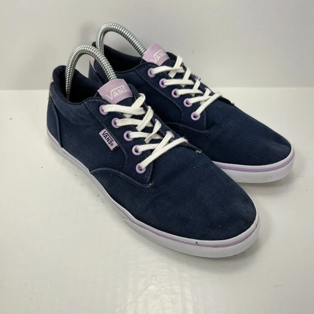 Vans Off the Wall Canvas Blue Purple Womens US Size 7 EUR 37 TC9R Sneakers